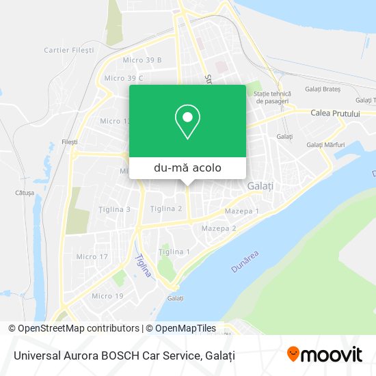 Hartă Universal Aurora BOSCH Car Service