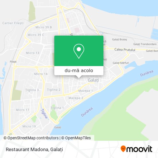 Hartă Restaurant Madona