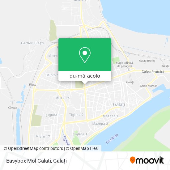 Hartă Easybox Mol Galati
