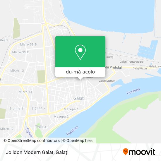 Hartă Jolidon Modern Galat