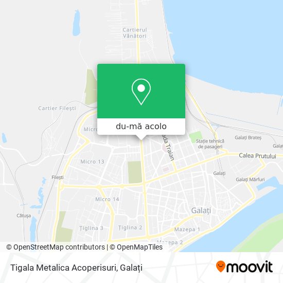 Hartă Tigala Metalica Acoperisuri