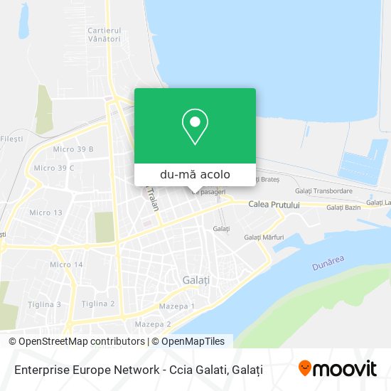 Hartă Enterprise Europe Network - Ccia Galati
