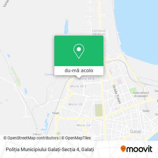 Hartă Poliția Municipiului Galați-Secția 4