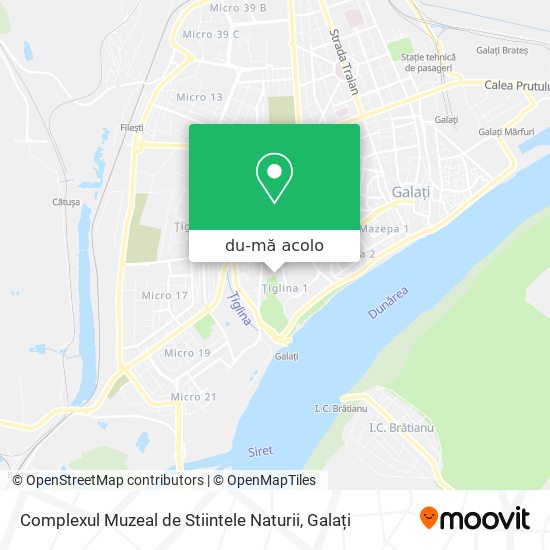 Hartă Complexul Muzeal de Stiintele Naturii