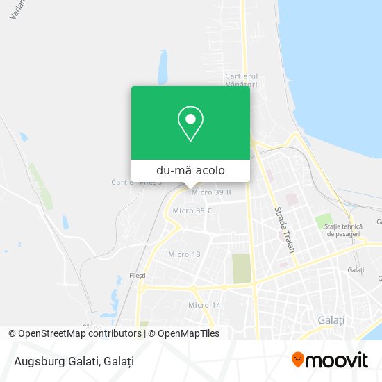 Hartă Augsburg Galati