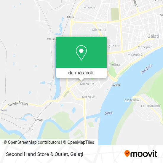 Hartă Second Hand Store & Outlet