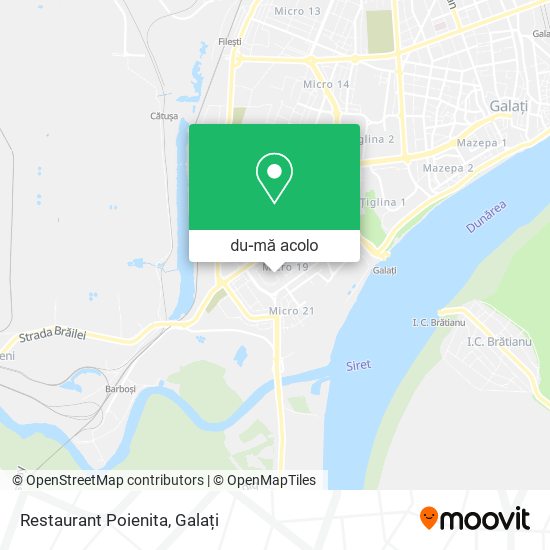 Hartă Restaurant Poienita