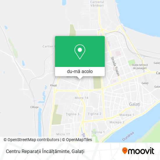 Hartă Centru Reparații Încălțăminte