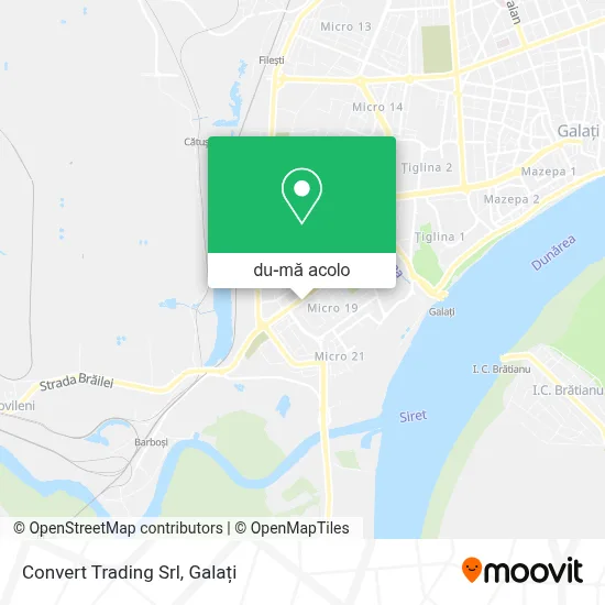 Hartă Convert Trading Srl