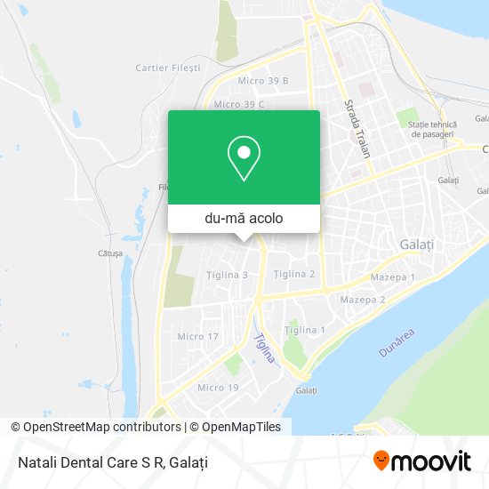 Hartă Natali Dental Care S R