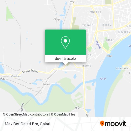 Hartă Max Bet Galati Bra