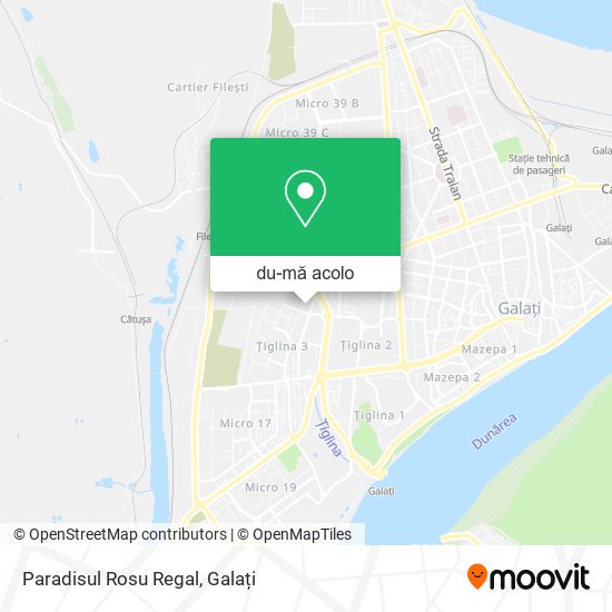Hartă Paradisul Rosu Regal
