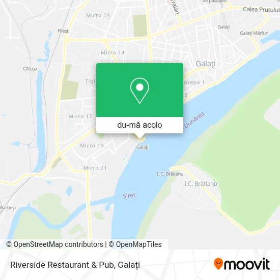 Hartă Riverside Restaurant & Pub