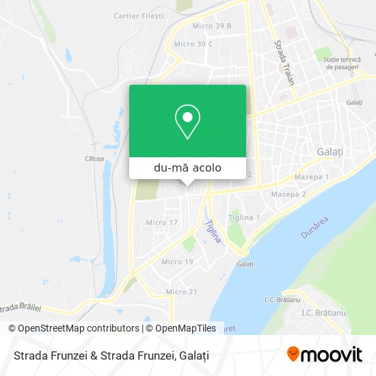 Hartă Strada Frunzei & Strada Frunzei