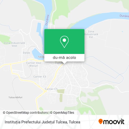 Hartă Instituția Prefectului Județul Tulcea