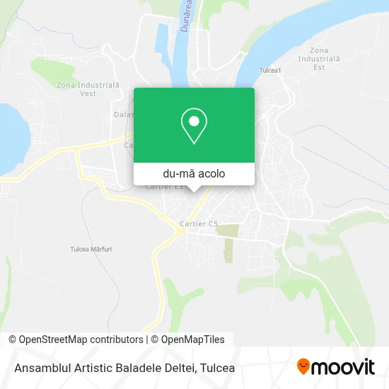 Hartă Ansamblul Artistic  Baladele Deltei