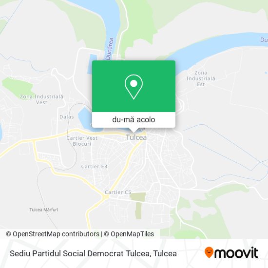 Hartă Sediu Partidul Social Democrat Tulcea