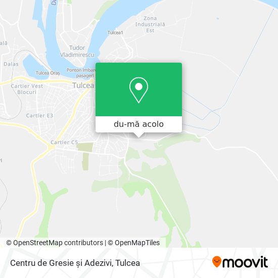 Hartă Centru de Gresie și Adezivi