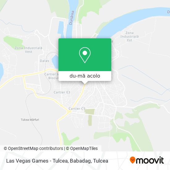 Hartă Las Vegas Games - Tulcea, Babadag