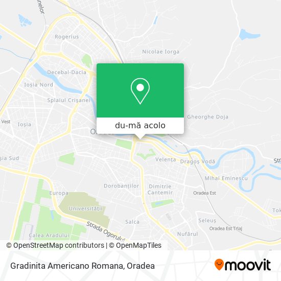 Hartă Gradinita Americano Romana