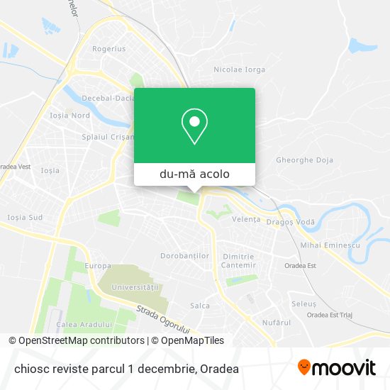 Hartă chiosc reviste parcul 1 decembrie