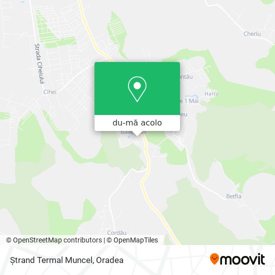 Hartă Ștrand Termal Muncel