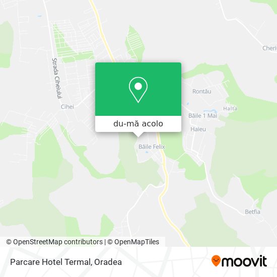 Hartă Parcare Hotel Termal