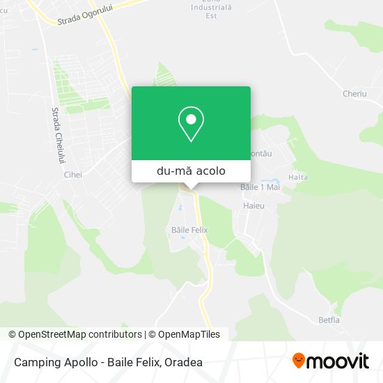 Hartă Camping Apollo - Baile Felix