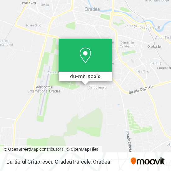 Hartă Cartierul Grigorescu Oradea Parcele