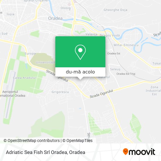 Hartă Adriatic Sea Fish Srl Oradea