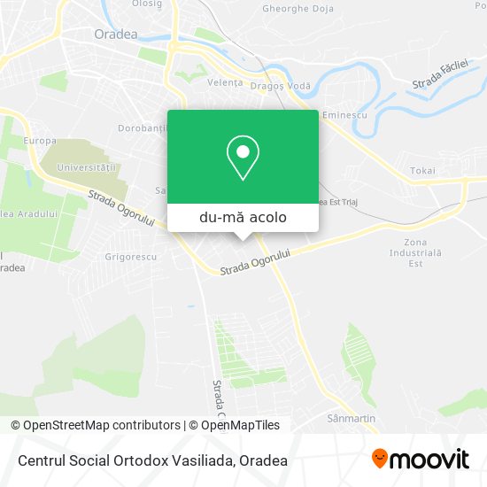 Hartă Centrul Social Ortodox Vasiliada