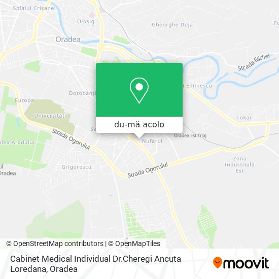 Hartă Cabinet Medical Individual Dr.Cheregi Ancuta Loredana