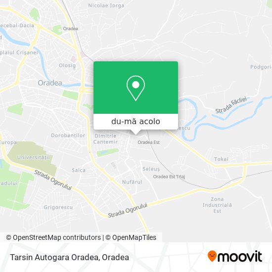 Hartă Tarsin Autogara Oradea