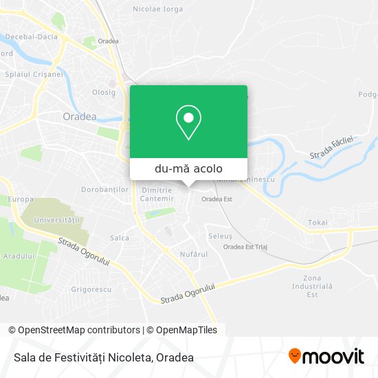 Hartă Sala de Festivități Nicoleta