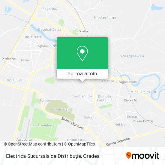 Hartă Electrica-Sucursala de Distribuție