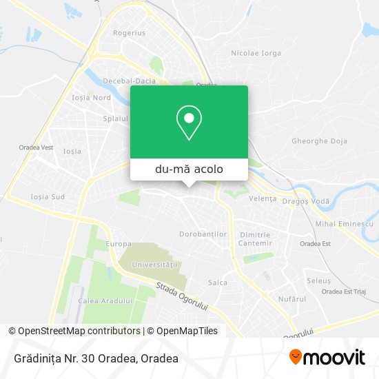Hartă Grădinița Nr. 30 Oradea