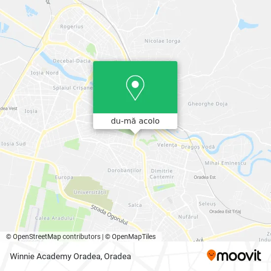 Hartă Winnie Academy Oradea