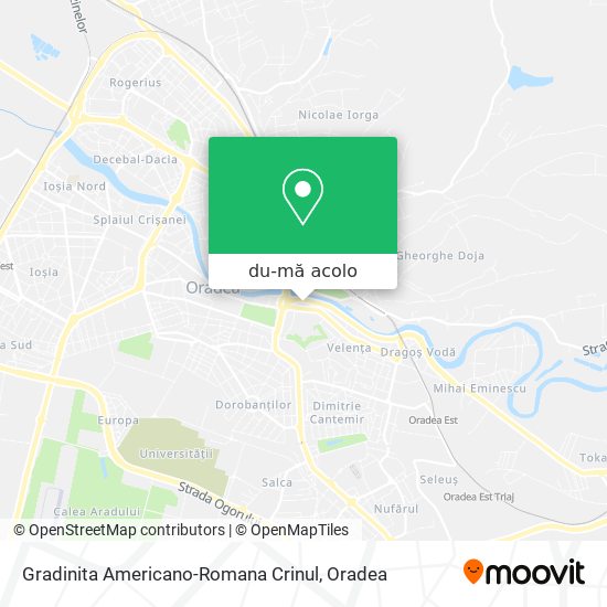 Hartă Gradinita Americano-Romana Crinul