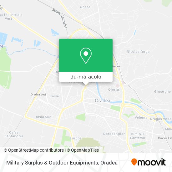 Hartă Military Surplus & Outdoor Equipments