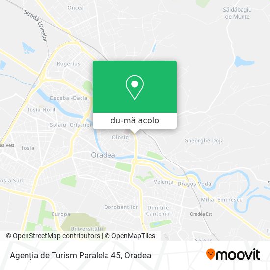 Hartă Agenția de Turism Paralela 45
