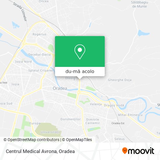 Hartă Centrul Medical Avrona