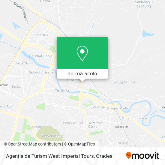 Hartă Agenția de Turism West Imperial Tours