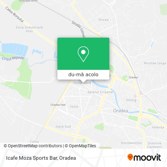 Hartă Icafe Moza Sports Bar