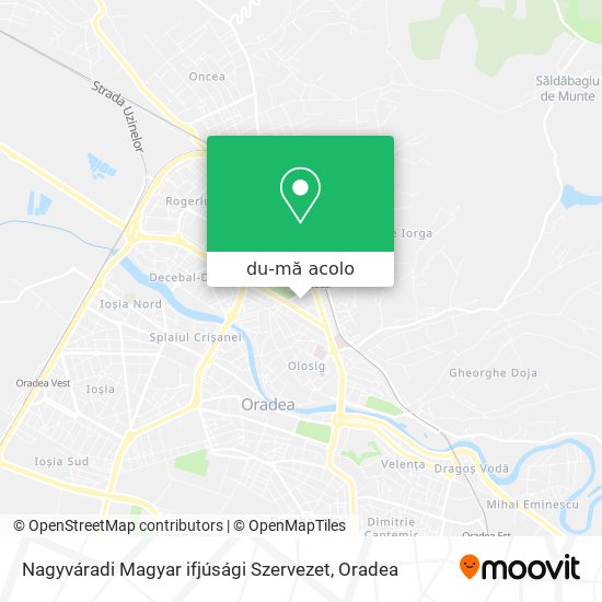 Hartă Nagyváradi Magyar ifjúsági Szervezet