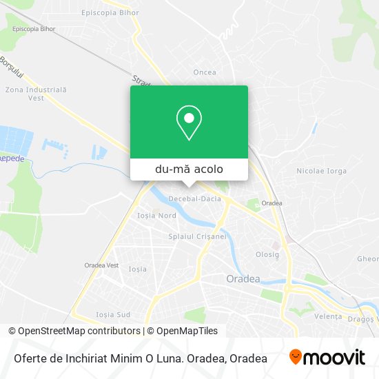 Hartă Oferte de Inchiriat Minim O Luna. Oradea