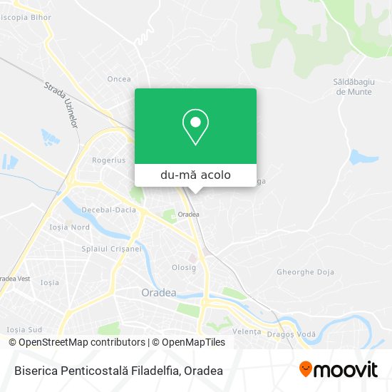 Hartă Biserica Penticostală Filadelfia