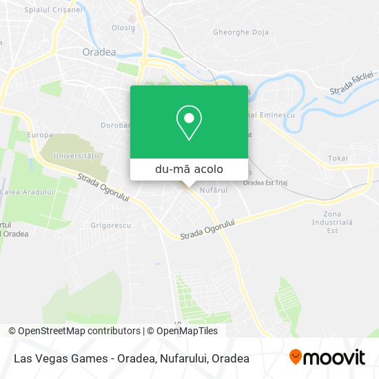 Hartă Las Vegas Games - Oradea, Nufarului