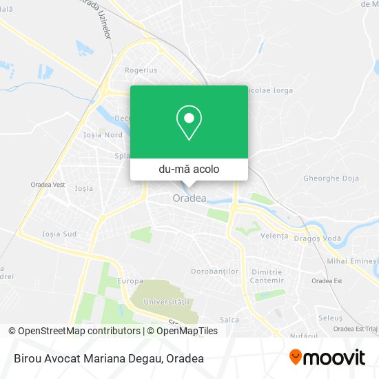 Hartă Birou Avocat Mariana Degau