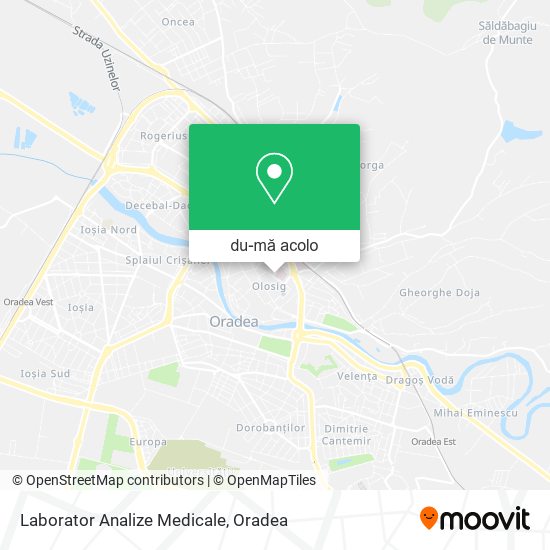Hartă Laborator Analize Medicale