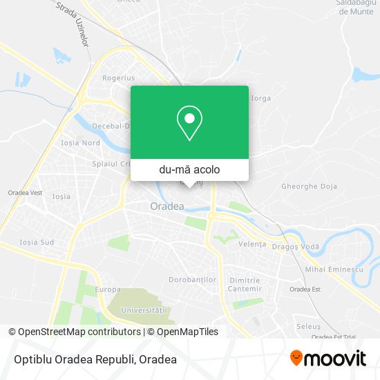 Hartă Optiblu Oradea Republi